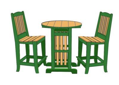 Poly Lumber Table and Chairs