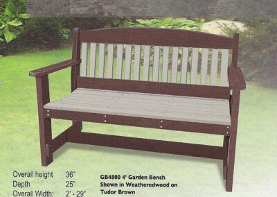 Poly Lumber Garden Bench