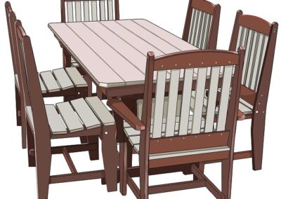 Poly Lumber Outdoor Table and Chairs