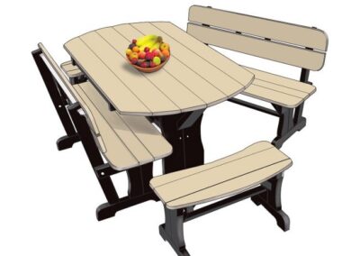 Poly Lumber Outdoor Picnic Table