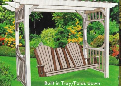 Poly Lumber Swing with Arbor