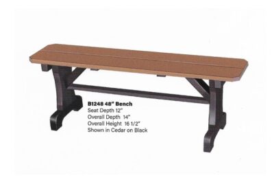 Poly Lumber Outdoor Bench NC